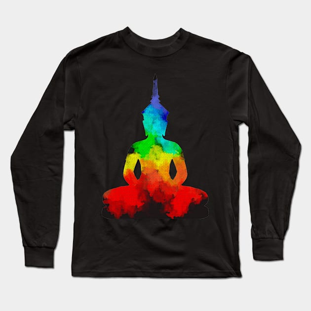 Buddha Yoga Long Sleeve T-Shirt by Rablo